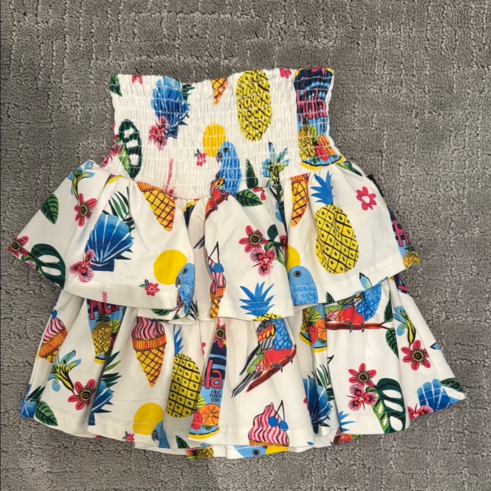 Rock your kid Tropical Print skirt size 5 NWOT